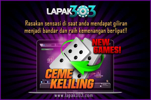 CsLapak303's tweet photo. CEME KELILING
>>https://t.co/0BY9NX6EKP <<
Kini hadir Permainan baru dari lapak303!! https://t.co/1Y0QhBfAZB