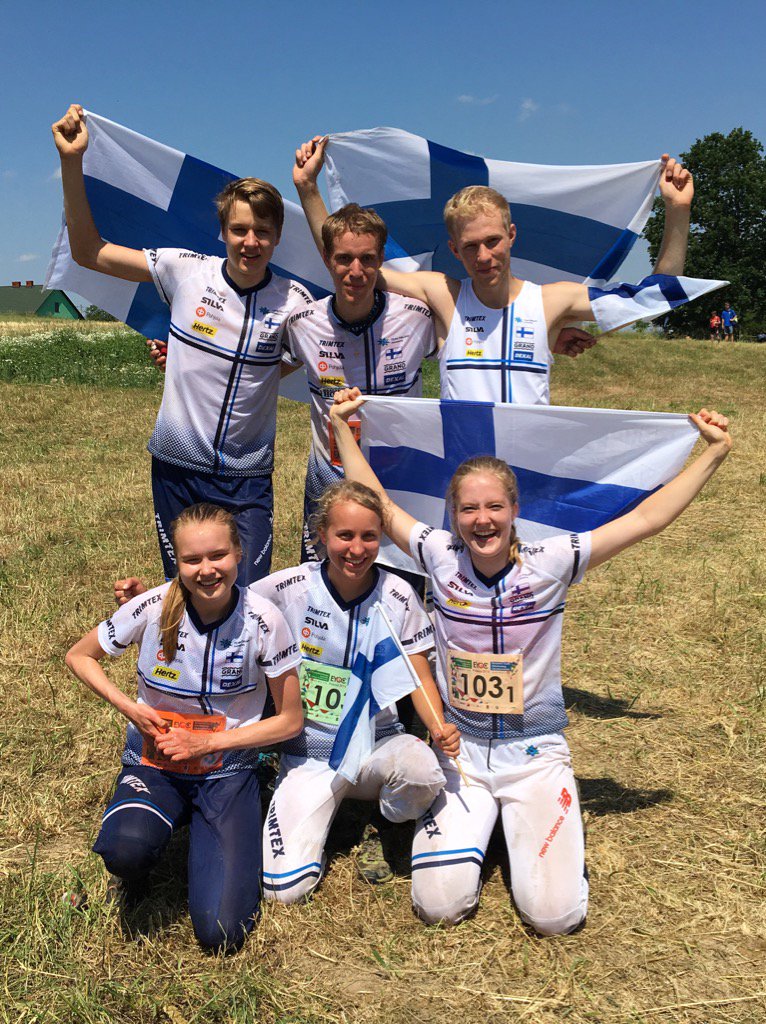 Kaksi EM-viestikultaa minuutin sisällä! #suunnistus #oujeah #EYOC2016