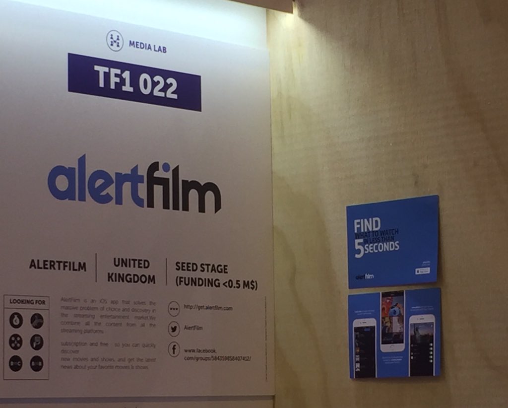 WardaDouhari's tweet photo. #alertfilm find what to watch in less than 5 seconds #OrangeStartup #VivaTech https://t.co/188K0xu2Xc