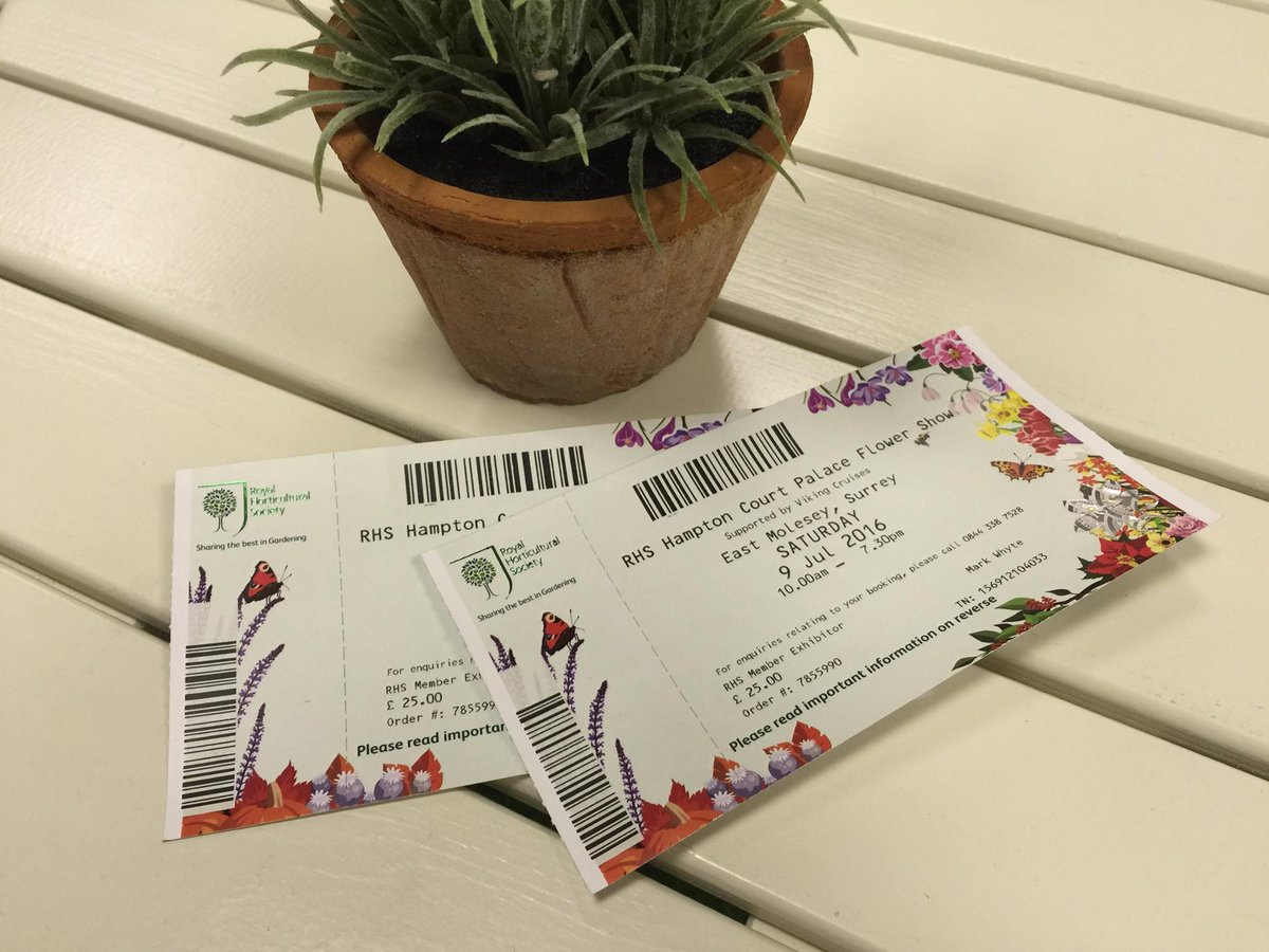 TICKET GIVEAWAY to RHS HAMPTON COURT on Sat 9th July. FOLLOW and RETWEET for your chance to WIN 2 FREE TICKETS!