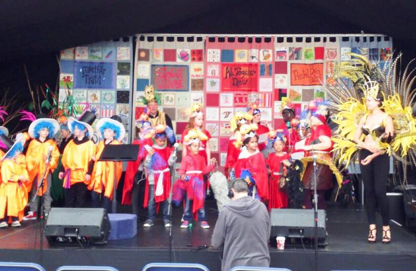 WeLoveMerthyr's tweet photo. Merthyr Global Village Festival underway with carnival music, drumming & fabulous costumes! #MTGV https://t.co/RwFOdWCw6L