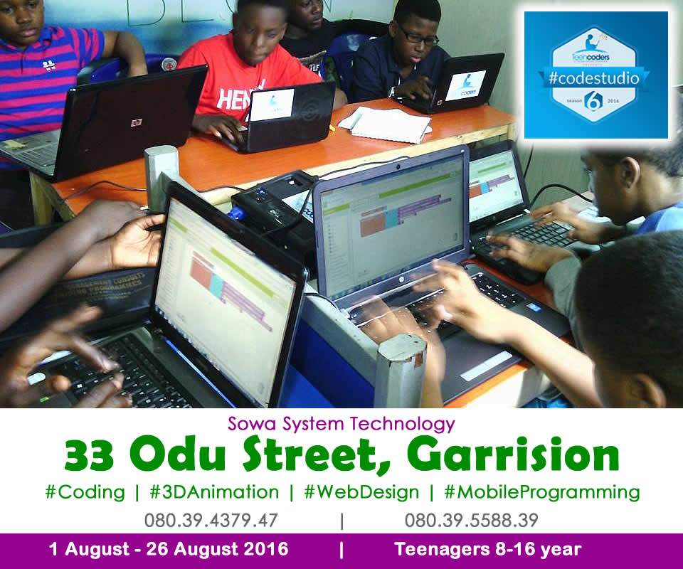 TeenCodersNG's tweet photo. You might be wondering were to get exclusive ICT class this Summer
#Codestudio6 is here
now 4 different locations https://t.co/RF82ZVZ5zu