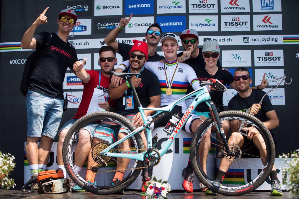 GilchristKathy's tweet photo. Congrats Sam!  #iamspecialized #Samgaze #worldchamps https://t.co/5tkOczETpr