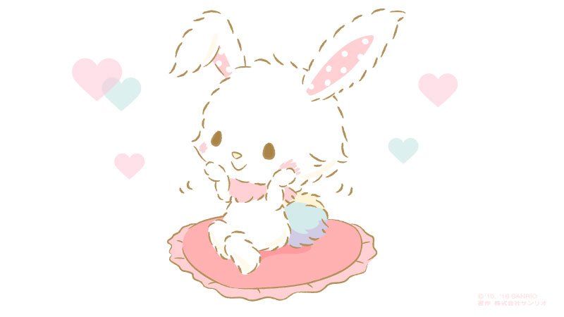 no humans rabbit heart white background heart pillow sitting simple background  illustration images