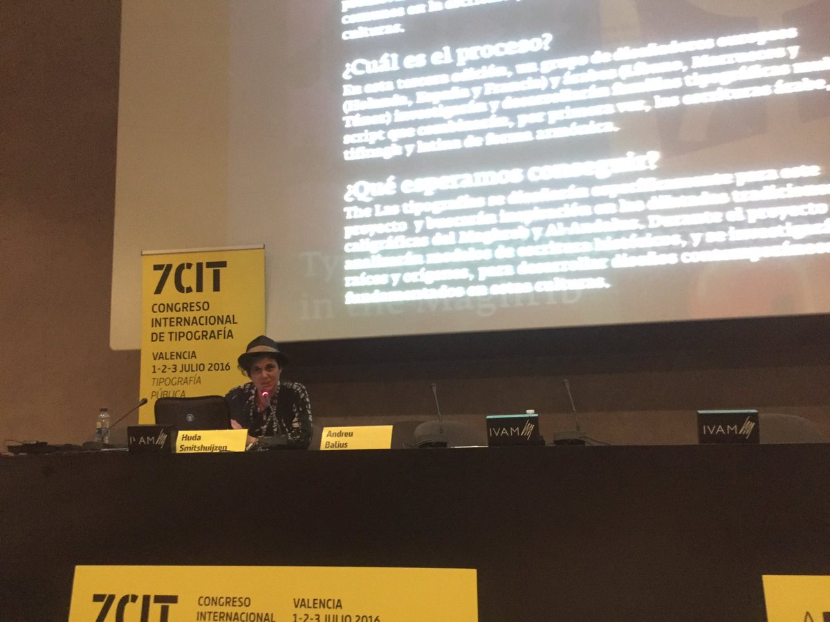 congresotipo's tweet photo. Huda Smitshuijzen nos cuenta el proyecto de la Khatt Foundation en @gva_IVAM https://t.co/l5gC5HWR6P