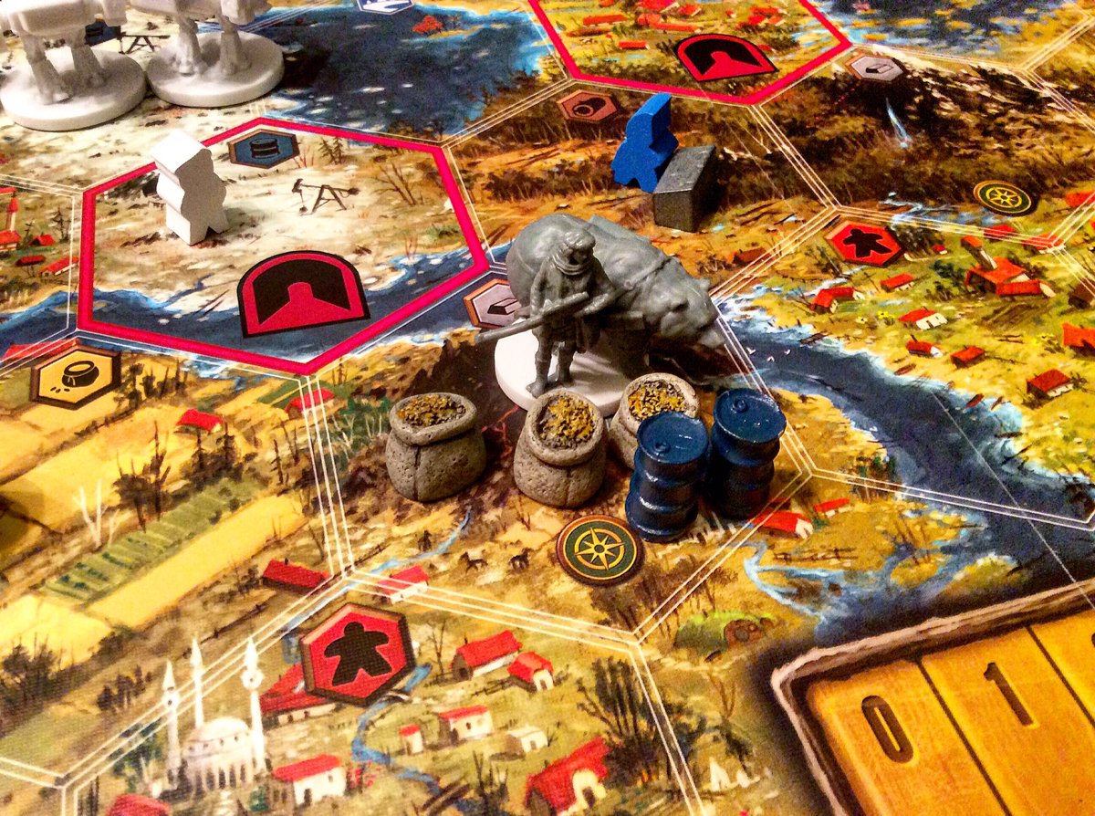 Player2TheLeft's tweet photo. SCYTHE!  What an amazing game.  It's up there as my new all time favorite game now.  #bgg #boardgamegeek #scythe https://t.co/S344qcn97S
