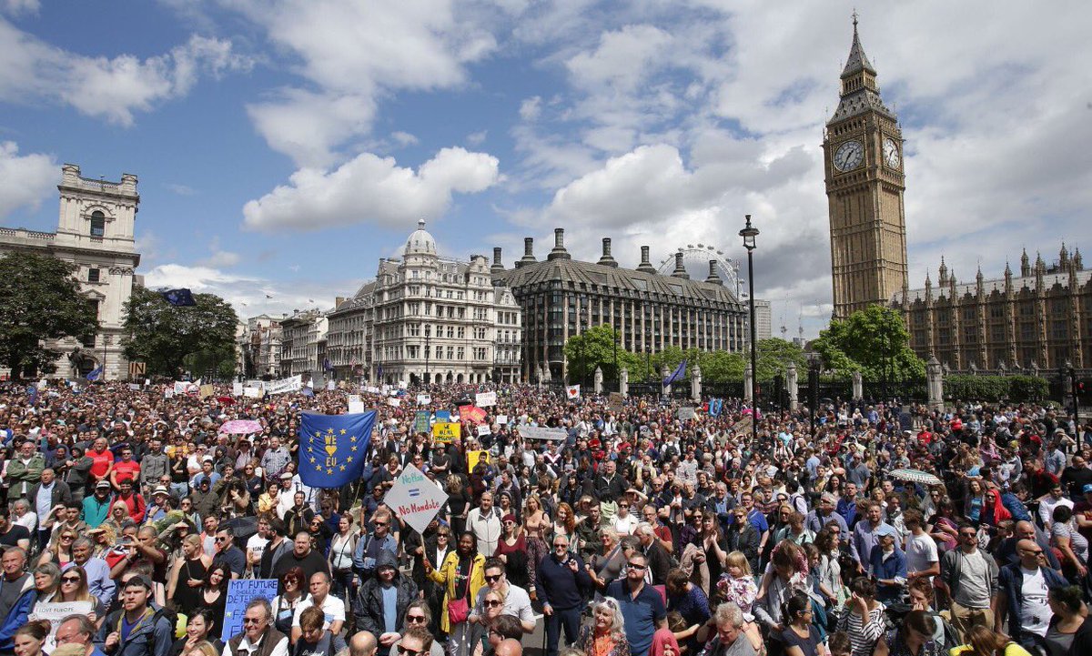 _bela_lugosi_'s tweet photo. Bet you any money the #euprotest wouldn't have been as lovely as this if #brexit had lost the referendum. https://t.co/hxcaBz3sI1