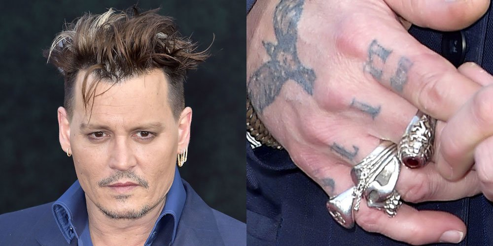 Johnny Depp changed his Amber Heard tattoo from 