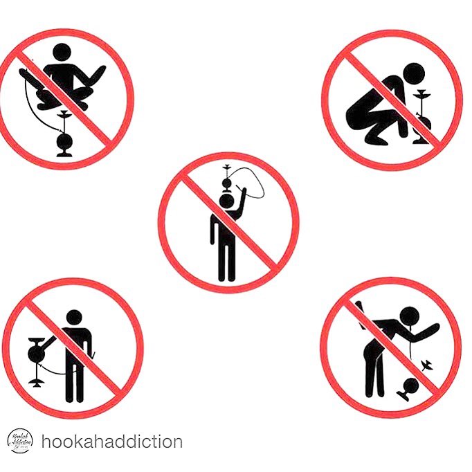 SCshisha's tweet photo. Thanks to @hookahaddiction for this one. Here are some Hookah Don'ts ๐ซโ๐ #shishaconnoisseurs #scshisha #shishahire https://t.co/pfqsolXxFm