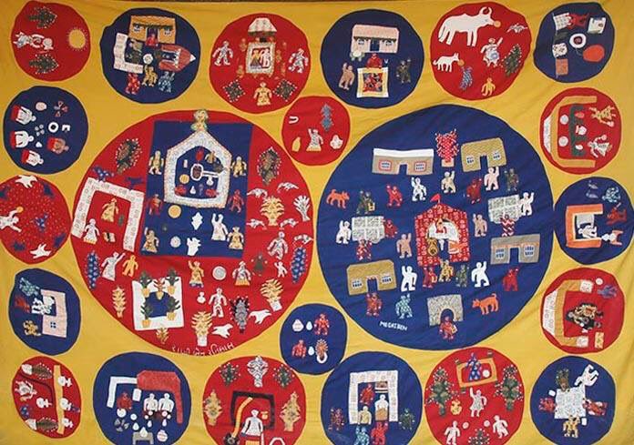 TallTalesTour's tweet photo. Beginning soon artist in conversation panel talk featuring #jacquelinebutler discussing memory & cloth in her work https://t.co/mb4zjDhaH0