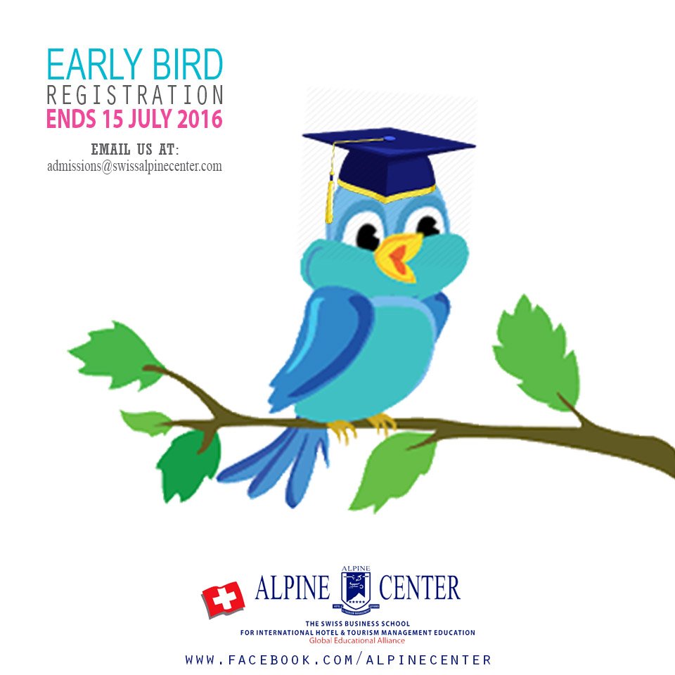 alpinecenter's tweet photo. Top quality education, job security. Register now! #hospitality #earlybird #tourism #studies #education #greece https://t.co/rmc6VZ0SVI