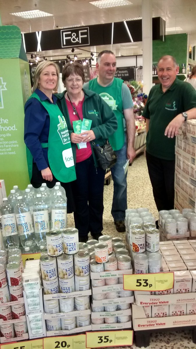 Another amazing day at Tesco Quedgeley neighbourhood food collection....