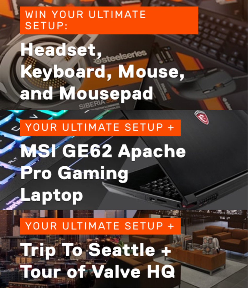 Mae's tweet photo. 💥G I V E A W A Y  T I M E💥
Its @steelseries's 15th bday &amp; theyre doing the ULTIMATE GIVEAWAY https://t.co/btpbnjktjO https://t.co/8PRDs3Apw8