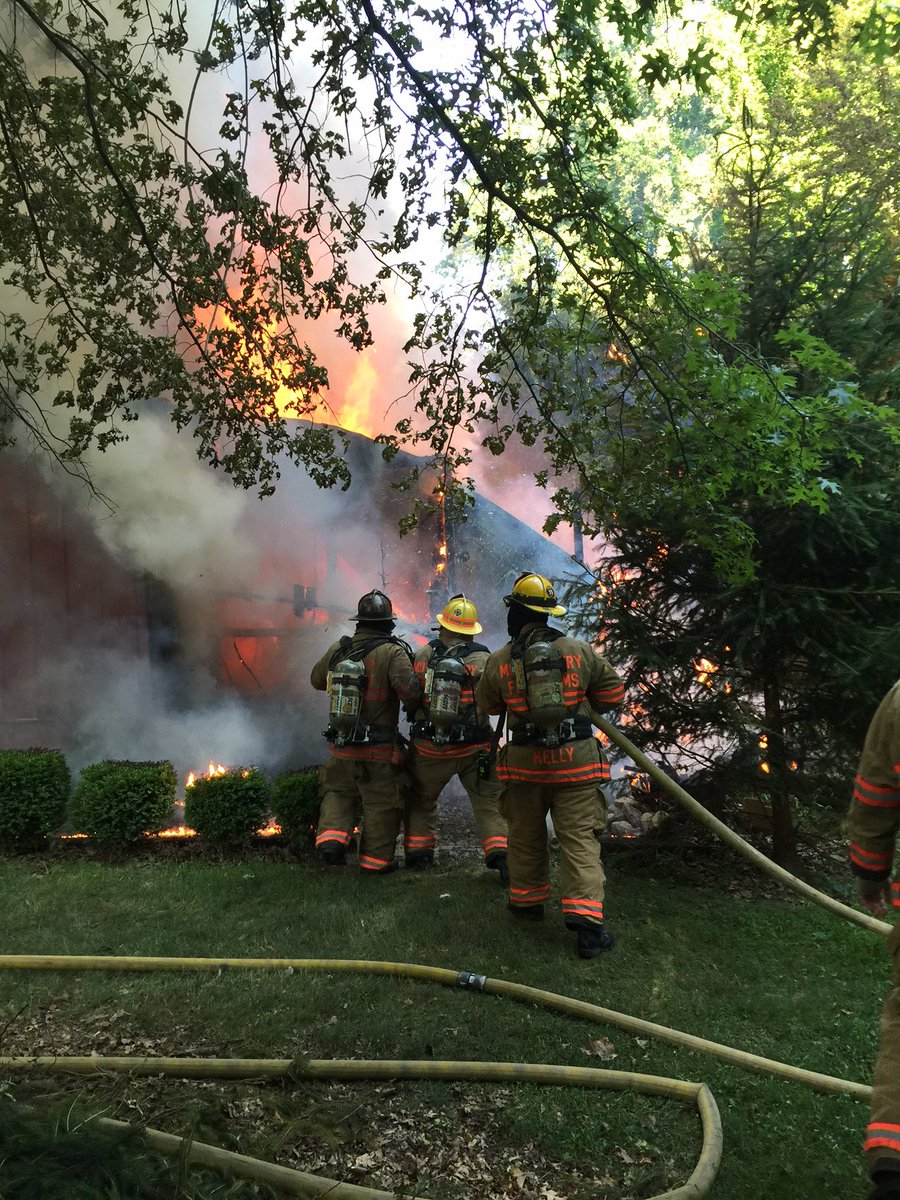 ICYMI (715a) 2121 Norbeck Rd, FFs encountered heavy fire, initial report of ppl trapped was unfounded, 85-100 FFs OS