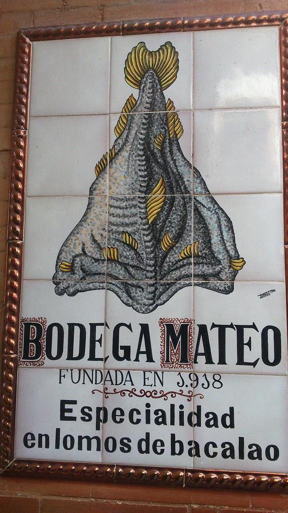 Muchos años abierto #BodegaMateo #1918 #Bacalao