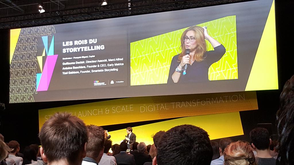 AdelGastel's tweet photo. Évitez le #jargon dans le #storytelling @YGabison au salon #VivaTechnology #startup https://t.co/NhLJ26uEaz