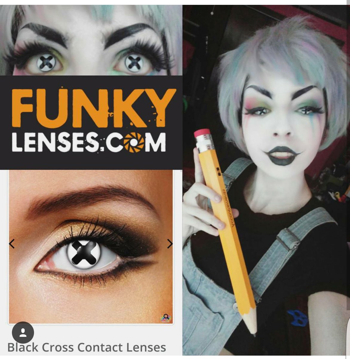 RealFunkyLenses's tweet photo. Thank you SO Much 2 our Happy customer 4 this awesome post. #cosplay #fdapproved #contacts https://t.co/WFCAwHqqIJ https://t.co/ctWCRATIHx