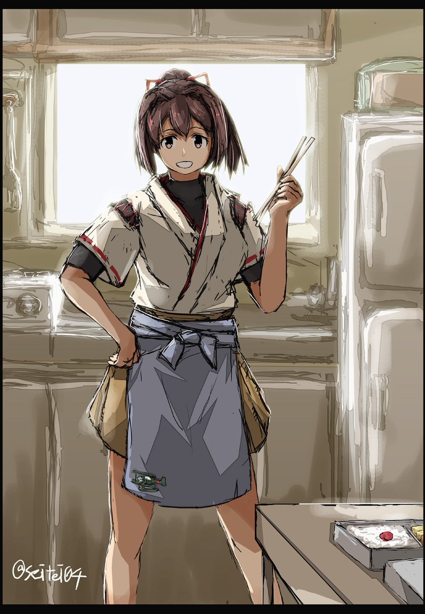Seitei على تويتر 伊勢 お弁当できたよ 艦これ版深夜の真剣お絵描き60分一本勝負 艦これ版真剣お絵描き60分一本勝負
