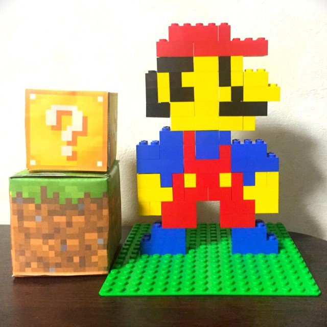 Ni Lab على تويتر Lego Super Mario ウチの子がレゴブロックで作ったマリオ