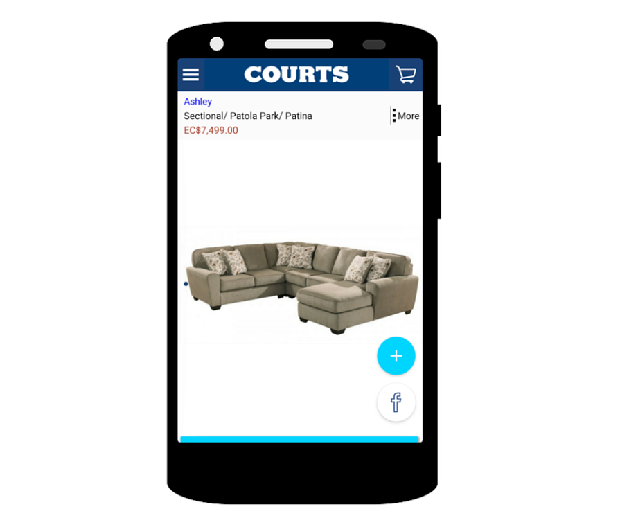 Courtsjm's tweet photo. Imagine just scrolling through the app at lunch and finding your dream furniture! Available on the #CourtsApp today! https://t.co/zHLgEVVQtU