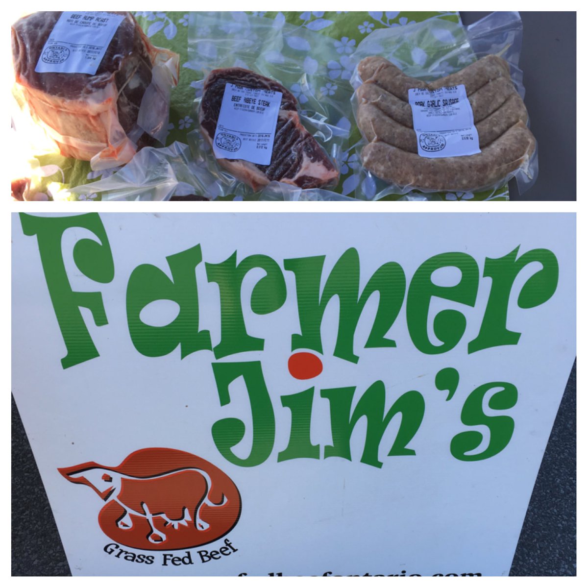 WoodbridgeRPA's tweet photo. Looking for grass fed beef products? Framer Jim is back!!@WoodbridgeMrkt #Vaughan #farmersmarket https://t.co/CvVYvu5juN
