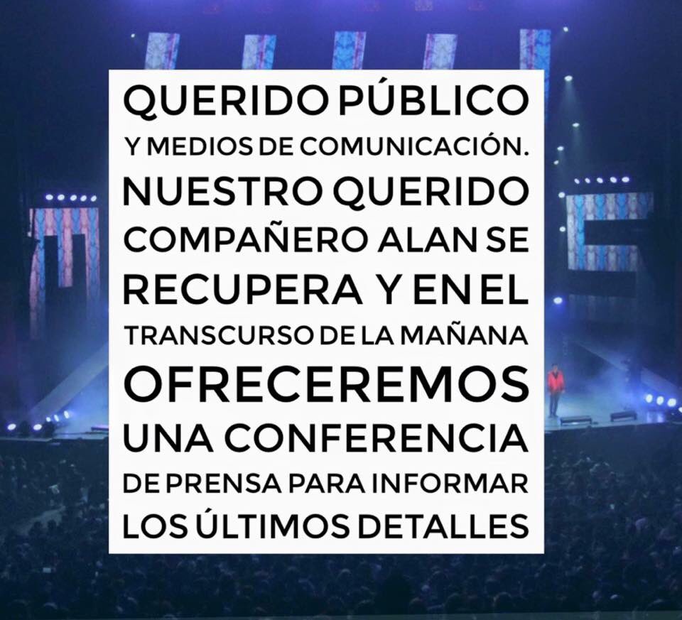 idgruperaofi's tweet photo. #IDGInforma: @BANDA_MS reporta la situación de #Alan https://t.co/n9NZSUlA05
