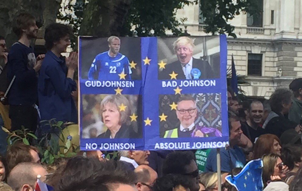 My favourite banner of the day #marchforeurope