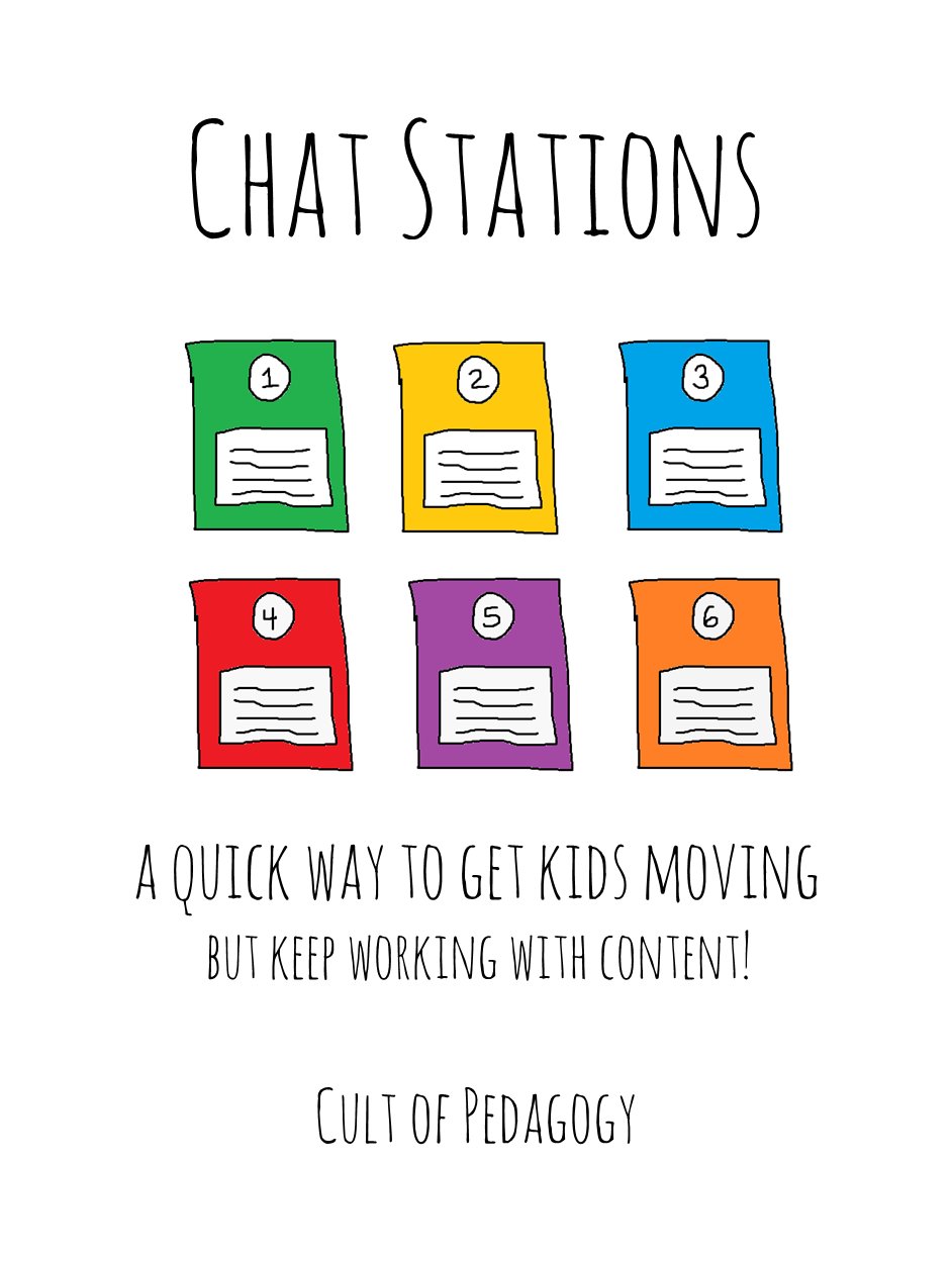 Students Sitting Around Too Much? Try Chat Stations.