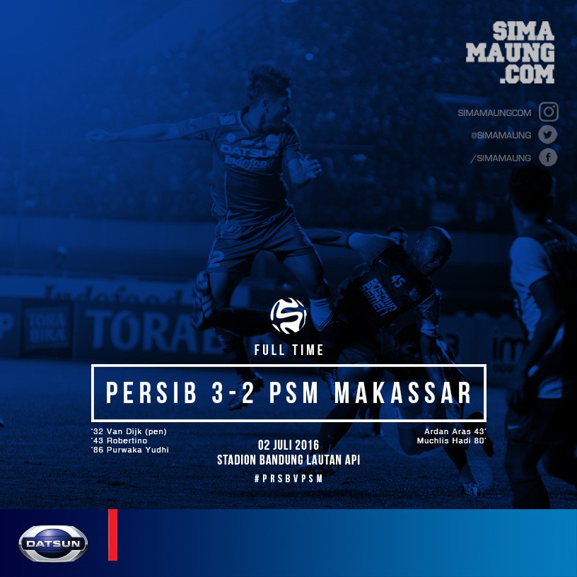 simamaung's tweet photo. FT #PersibDay #PRSBvPSM https://t.co/DnSnqT8u7P