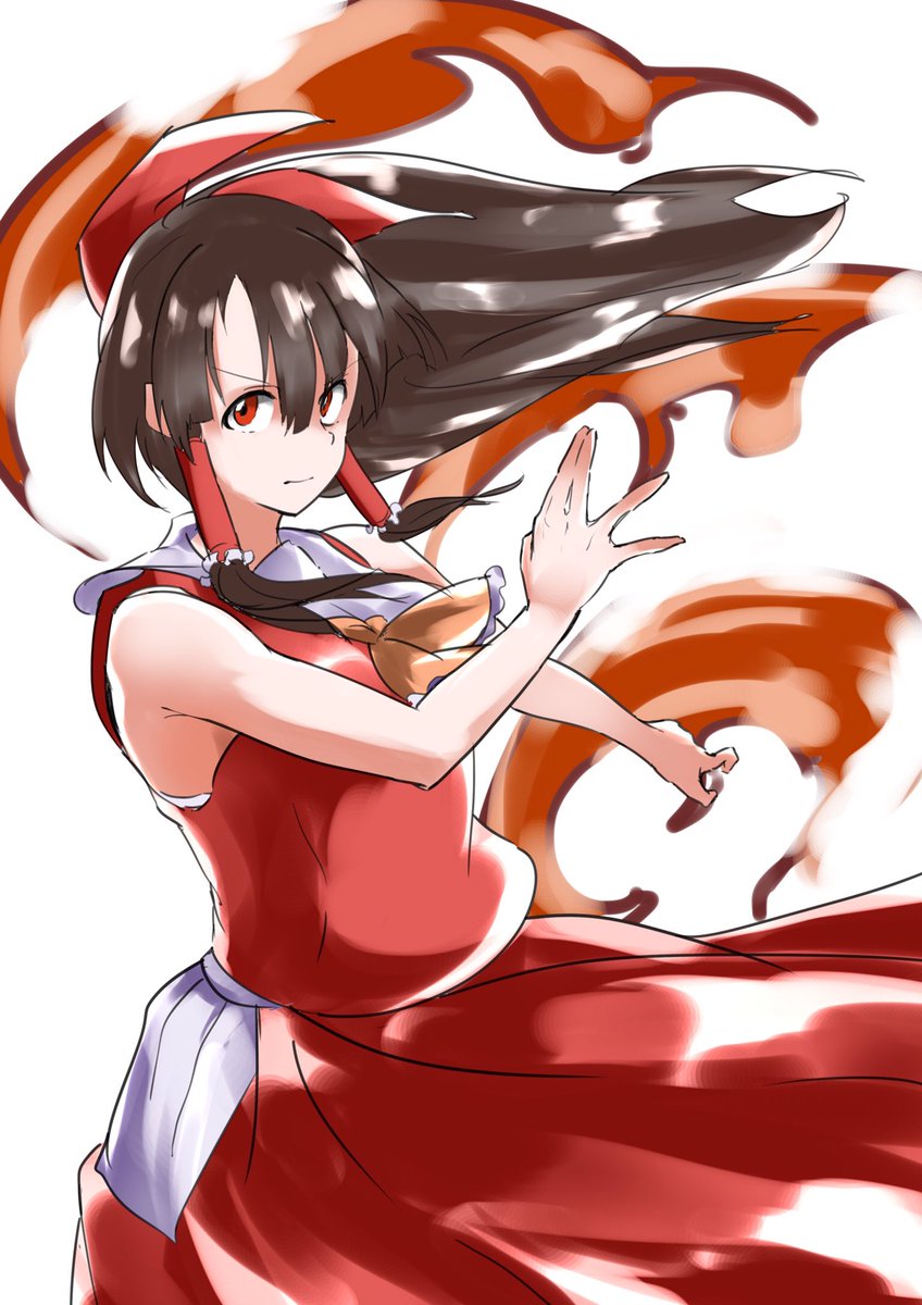 #深夜の真剣お絵描き60分一本勝負
霊夢さん30分オーバー 