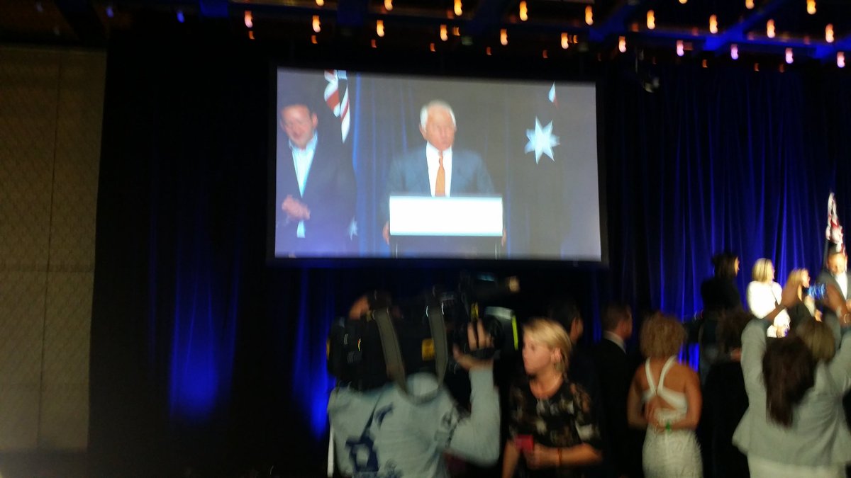 BernardKeane's tweet image. Poor colour grading on the big screen makes Malcolm look like an Oomph Loompah
