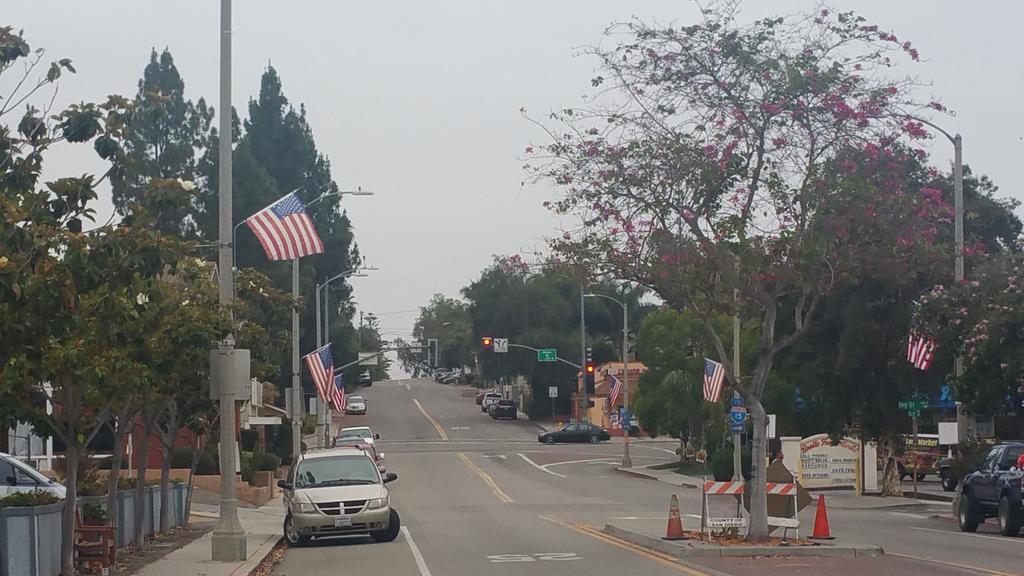 theorganicsuite's tweet photo. Hanging with the flag hangers! Only in small town #america #fallbrook #California #4thOfJuly #SanDiego https://t.co/Kaajsa5xF6