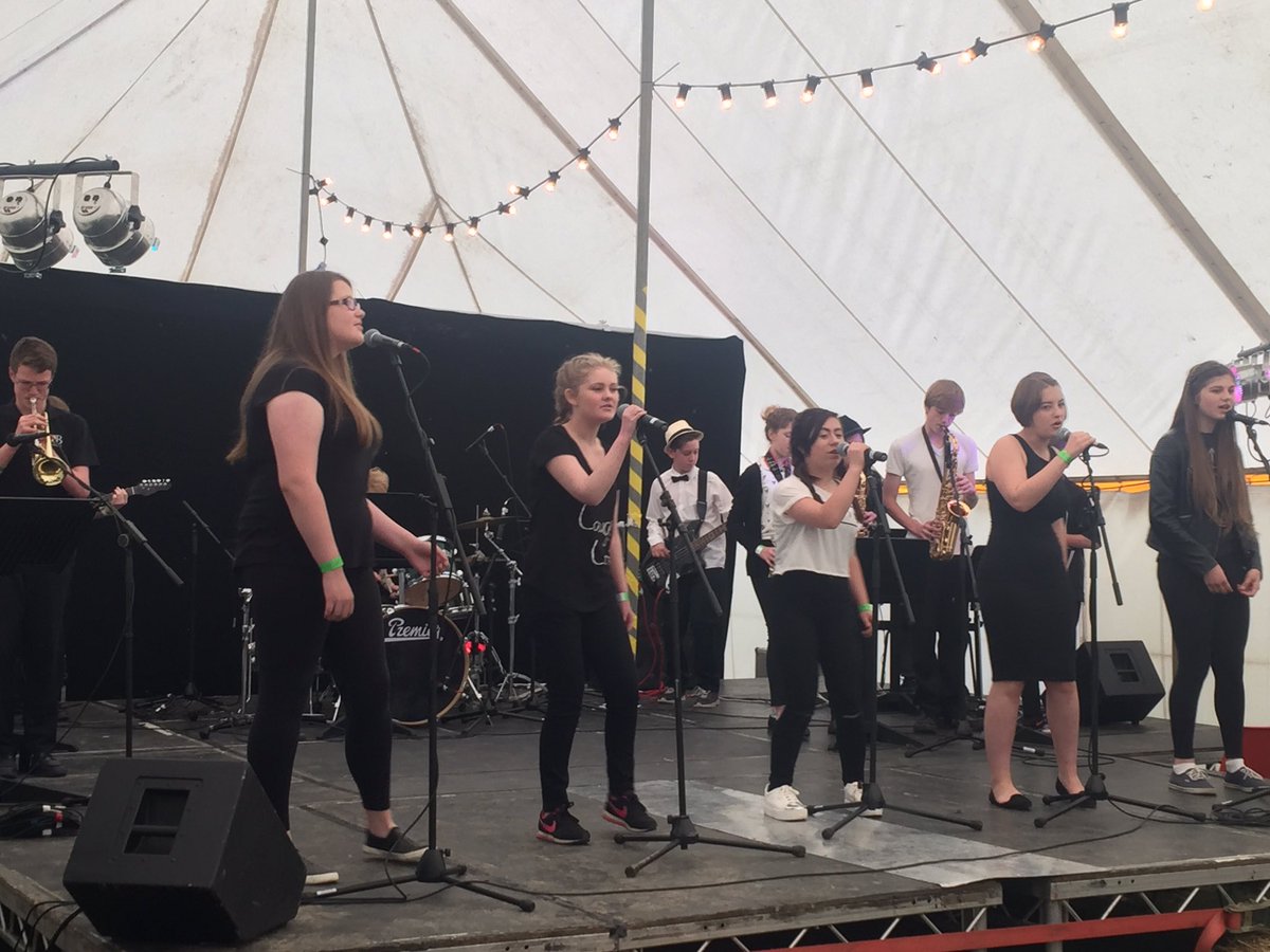 Bohunt ska band on stage at the haslemere fringe now!!