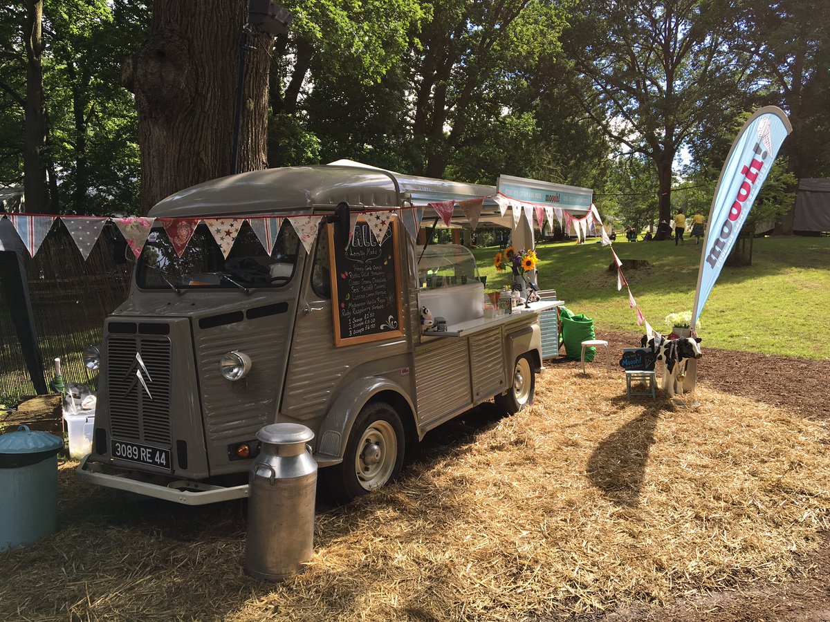 Ready to serve #IceCream at #Wintershall #RockConcert #mooohicecream #surrey