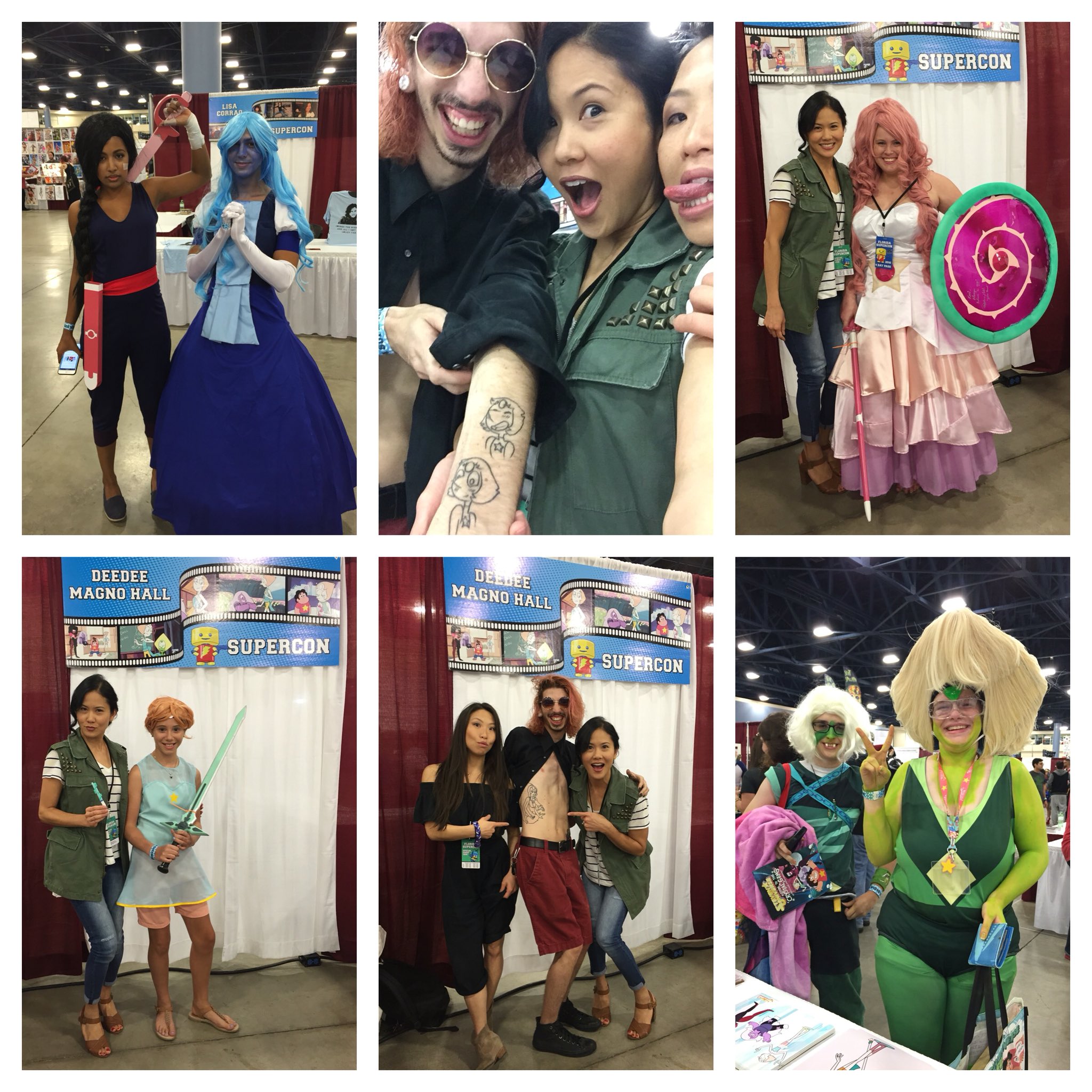 “A few highlights from 1st day @FloridaSupercon! Hope to see more #StevenUniverse #cosplay 2day! SU fans are amazing!”