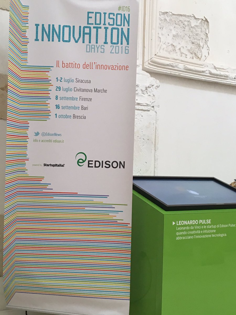 #ID16  Edison innovation days 2016 #siracusa