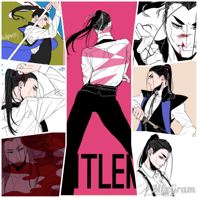 #創作クラスタ夏の長髪男子祭り
ここぞとばかりに伊勢を推す👏 