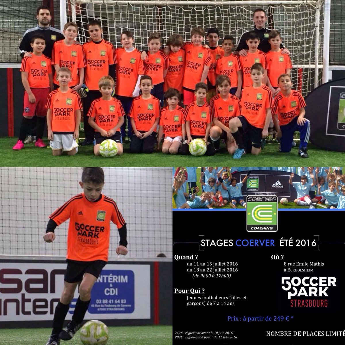 SPStrasbourg's tweet photo. Du 11 au 15 juillet stage été Coerver Coaching (de 7 à 14ans) Inscription au 07 87 06 41 86 #strasbourg #soccerpark https://t.co/wdnCa0ECbj