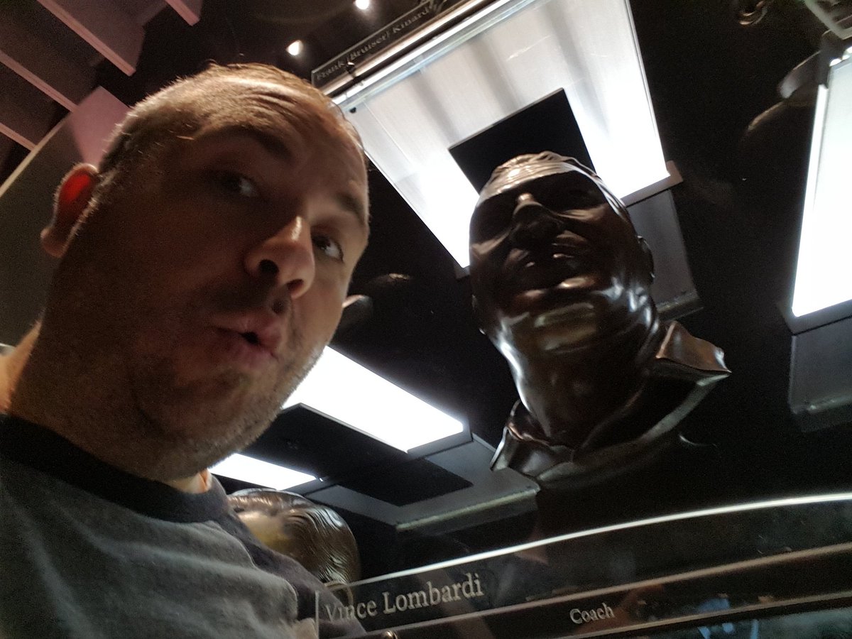 NewspaperSteve's tweet photo. Vince! Errrr, I mean ... Coach Lombardi! #helloCanton #halloffame https://t.co/Wk8s8kCYi6