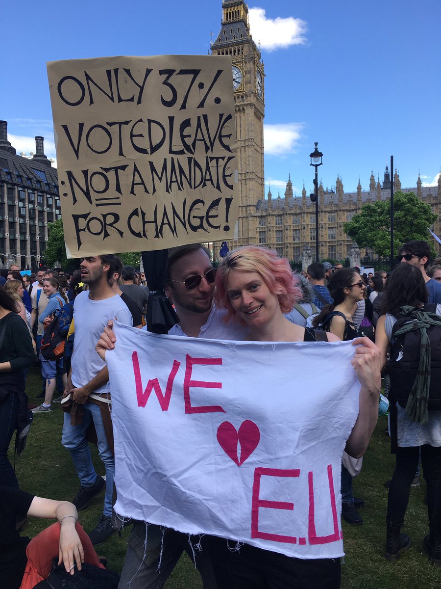 Proud to have taken off in #marchforeurope today. #London #bremain