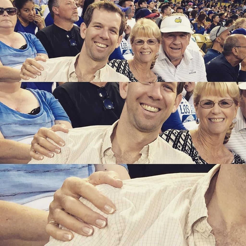 Optical illusions at the Dodger game. ift.tt/297XoJ3