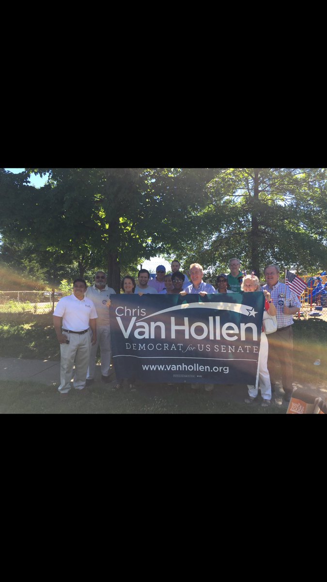 michael_bayrd's tweet photo. At the laurel 4th of July Parade with @teamvanhollen enjoying this day!!! #mdsen #teamcvh https://t.co/1wyuKO5whc