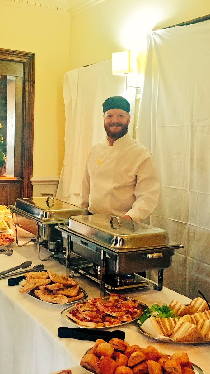natalie_jcy89's tweet photo. King of the Kitchen @andydrobinson1 ready and wait to serve the wedding @AhmetDuzenli @SpencerGraydon @WeAreSUGM https://t.co/rZ3sHKZiLx