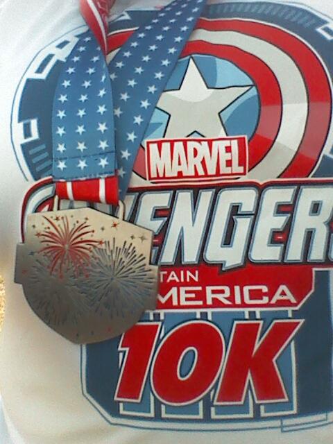 cstephens2's tweet photo. Completed @FitFam_com #americanarun virtual 5K this morning. Love the fireworks on the back of the medal! https://t.co/3LCsG5qAu9