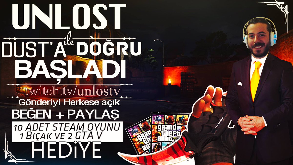 Dükkan açık, yayın başladı!!
twitch.tv/unlostv