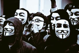 iAmNoOneToday's tweet photo. Behind theses masks are an idea, and ideas are bulletproof. https://t.co/M9Mcy2uJJ9