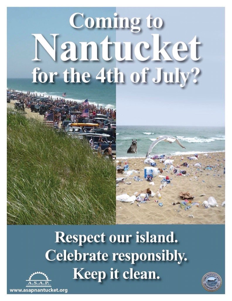 , plz  leaf some trash #july4th  its better 4 swimming <a href="/NantucketPolice/">Nantucket Police</a>  #nantucket