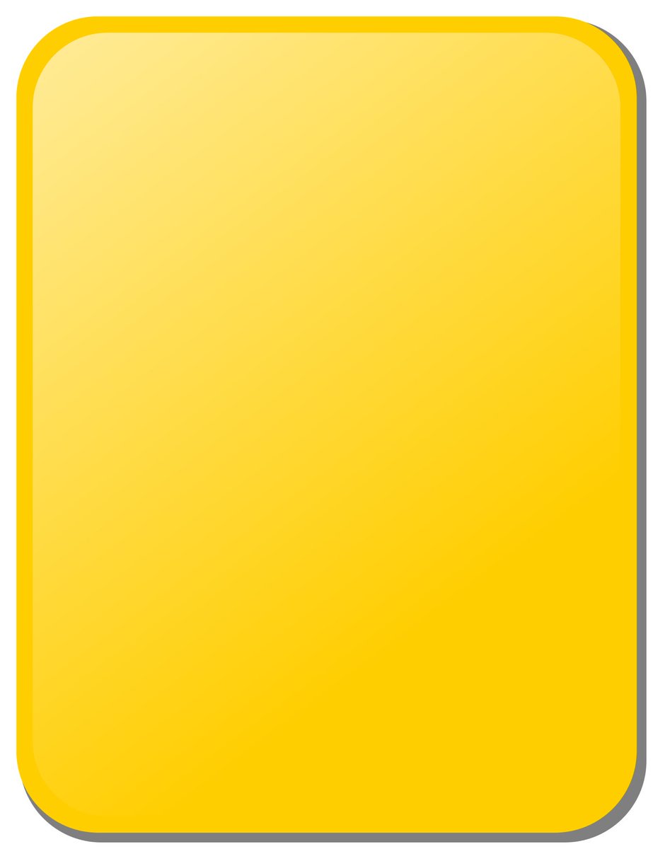 Желтая карточка в футболе