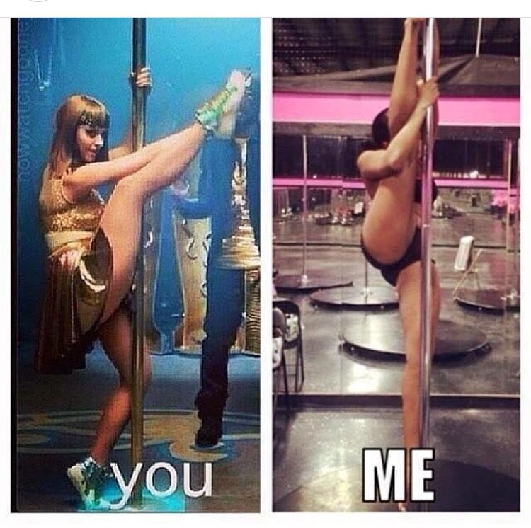 PoleDanceNation's tweet photo. It's celebrity YOU vs ME. Let's play GUESS WHO 😂 #PoleDance #PoleDancer #PoleDancing #PolePeopleProblems https://t.co/GsGRebsB92
