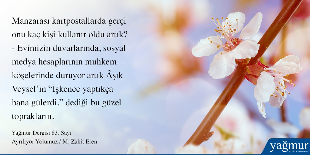 “Ne dersiniz, vakit geç olmadan anlar, gülü ölmekten kurtarır mıyız?” ►goo.gl/jSwPzX